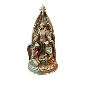 Vintage Christmas Nativity Angel Baby Jesus Sculpture Figurine Decorative Item